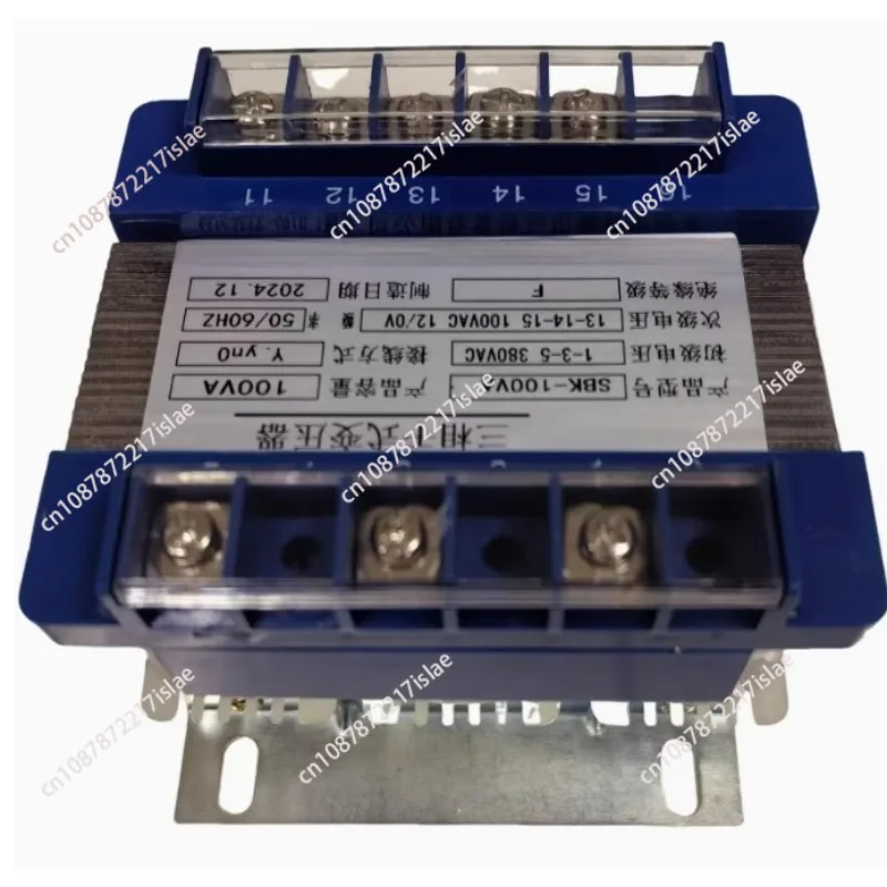 

Трехфазный трансформатор сухого типа 380В до 100В Трансформатор 100Вт SBK-100VA трехфазный 4-проводной трансформатор
