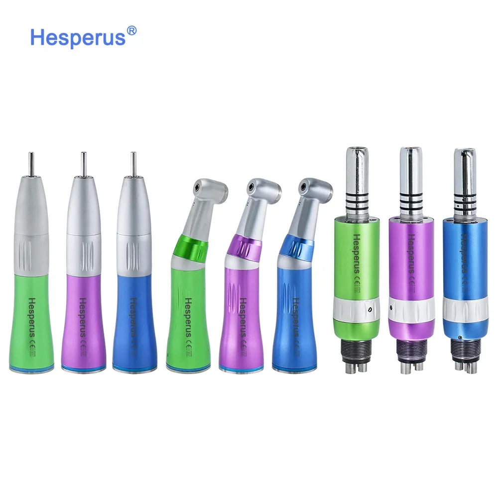 

Cheaper Push Button 2 Holes Or 4 Holes Colorful low Speed Electric Den tal Straight Contra Angle Handpiece Kit