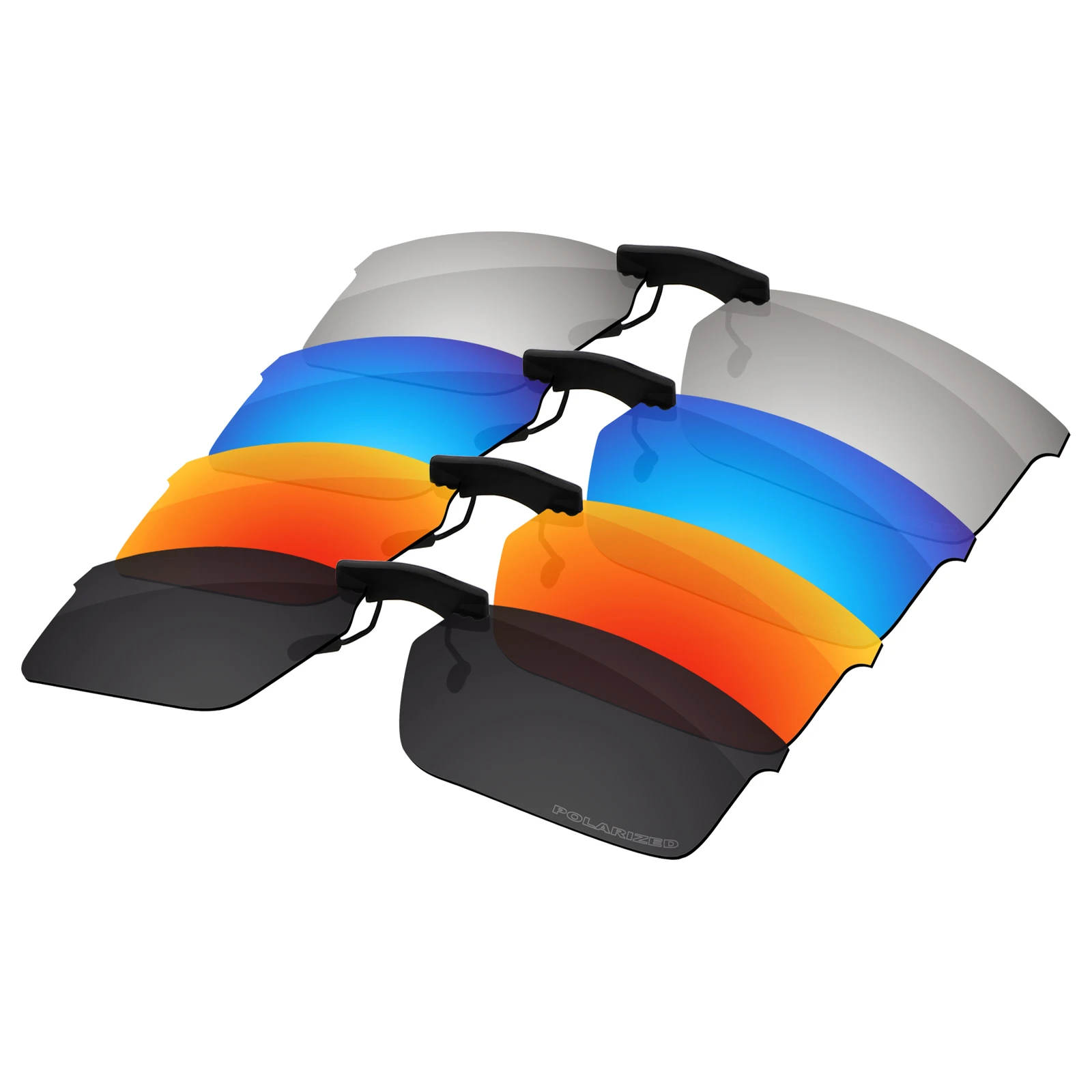 

ELuxonsight Polarized Clip-on Sunglasses Clip onto Eyeglasses for Oakley Base Plane OX3232-54 Sunglasses