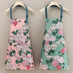 Kitchen Aprons Waterproof Oil-proof Chef Aprons Home Cleaning Work Clothes Gardening Drawing Art Smock Work Clothing