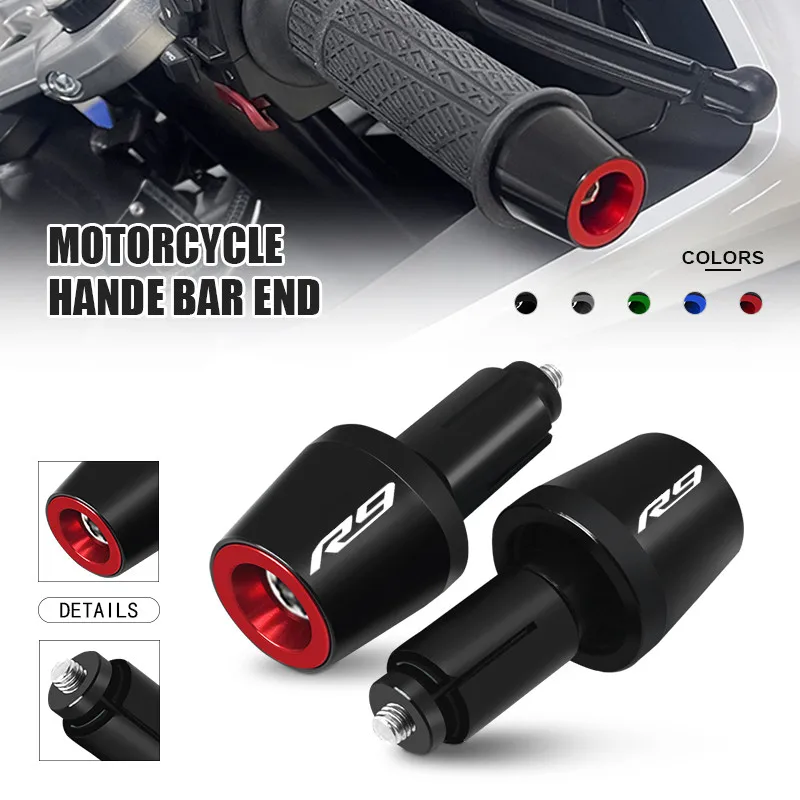 2025 Handlebar Grips End For YZFR7 YZFR9 Motorbike R7 R9 Handle Bar Cap End Plug 7/8'' 22MM Accessories