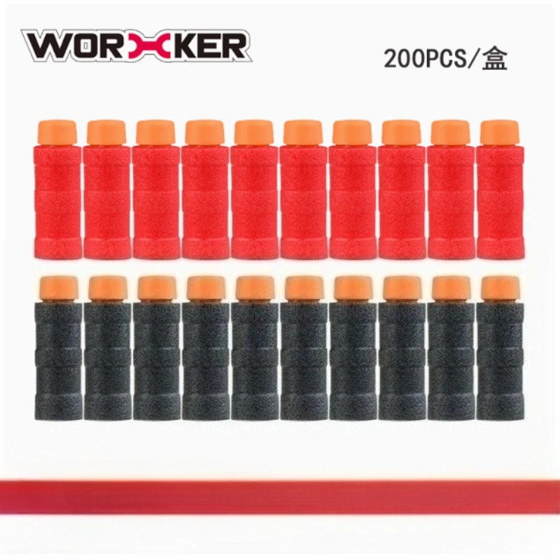 Dardos en forma de bambú para trabajador, 200 Uds., para emisor, bala suave, accesorios para pistola de juguete, dardos de espuma, balas, juguetes para niños al aire libre