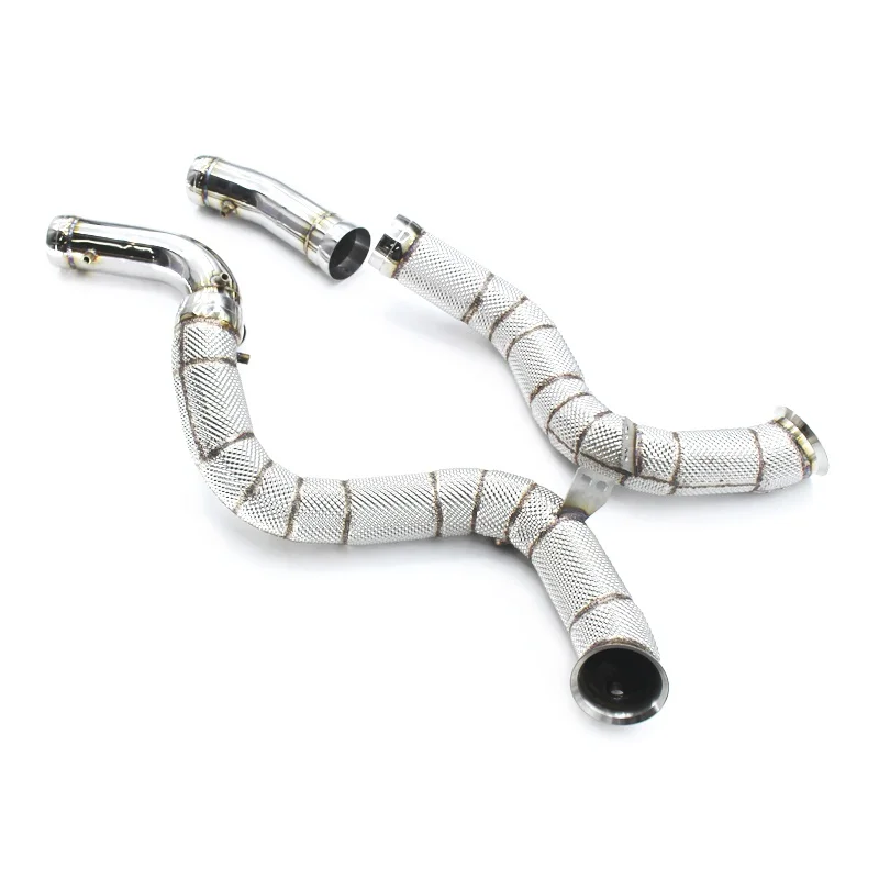 

Head Section High flow Pipes Exhaust Pipes branch downpipe Exhaust Pipe with For Mercedes-Benz GT63/GT63S/GTR/GT-R/GTS/GT-S