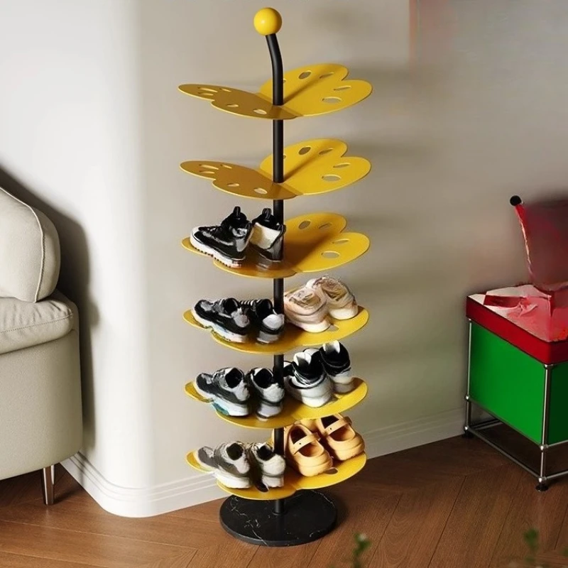 

Shoe rack multi-layer household door looks good when entering the house, simple indoor small narrow baby children do not occupy