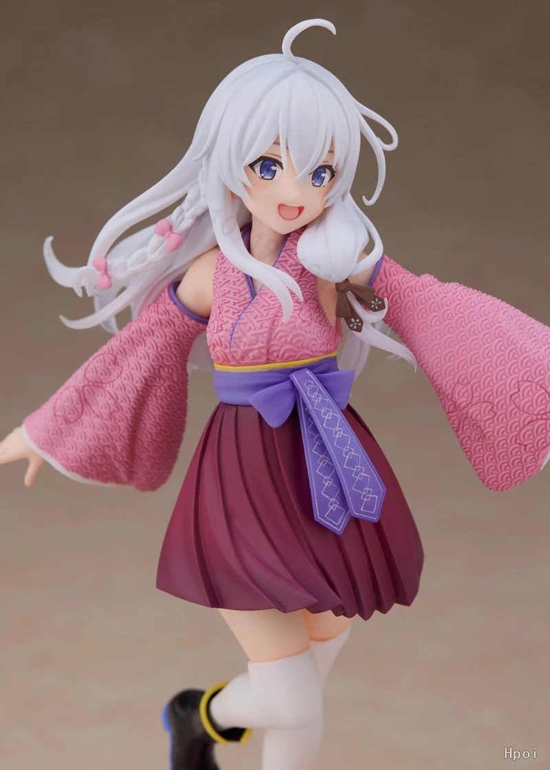 20cm figurka Anime Elaina wędrująca czarownica: podróż figurki elainy figurki dziewczyny Kawaii Model kolekcjonerski lalki