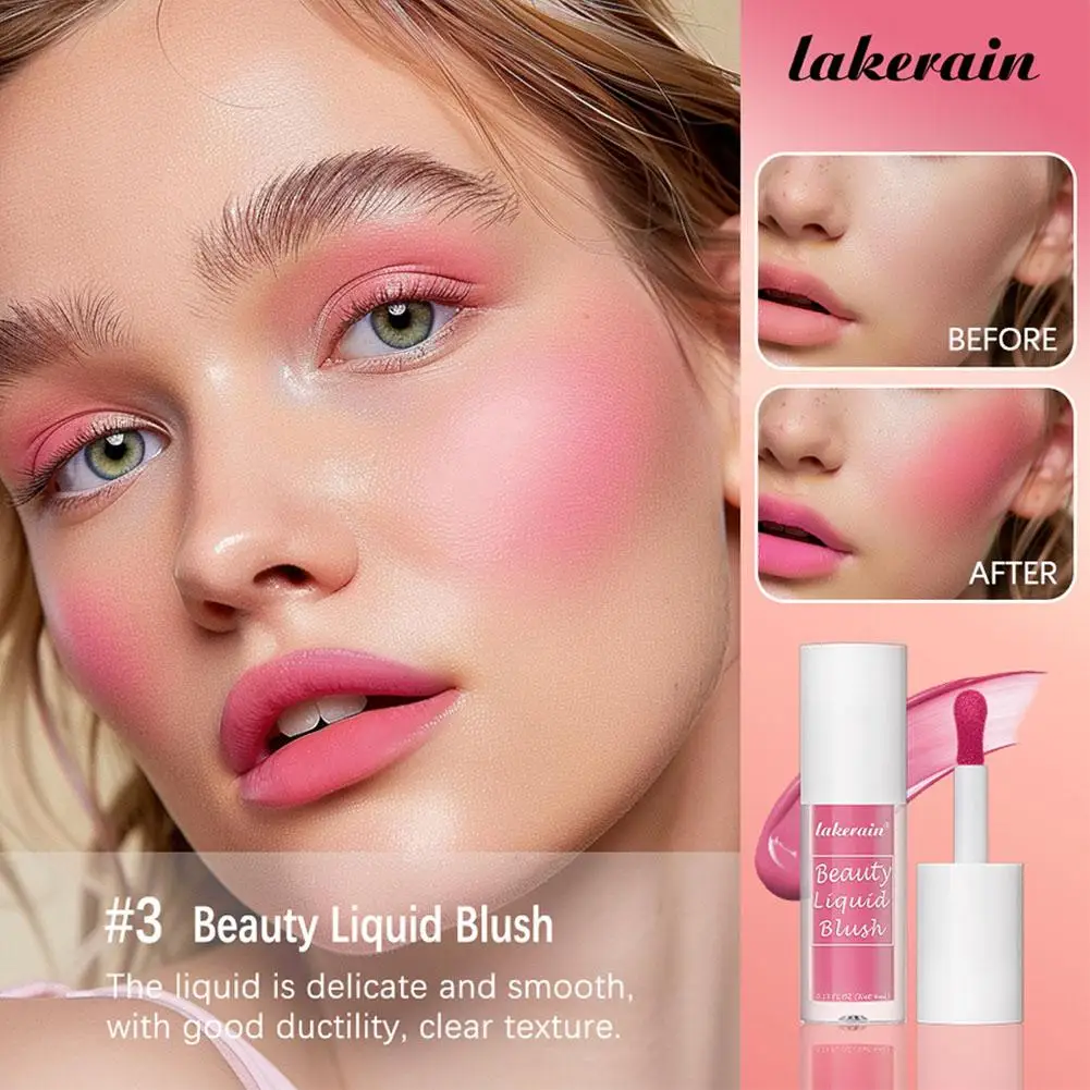 Lippen Make-up Flüssigkeit erröten modifizieren das Gesicht Flüssigkeit erröten Schönheit Reparatur flüssige Kosmetik 4ml aufhellen Anti-Schweiß y9s3