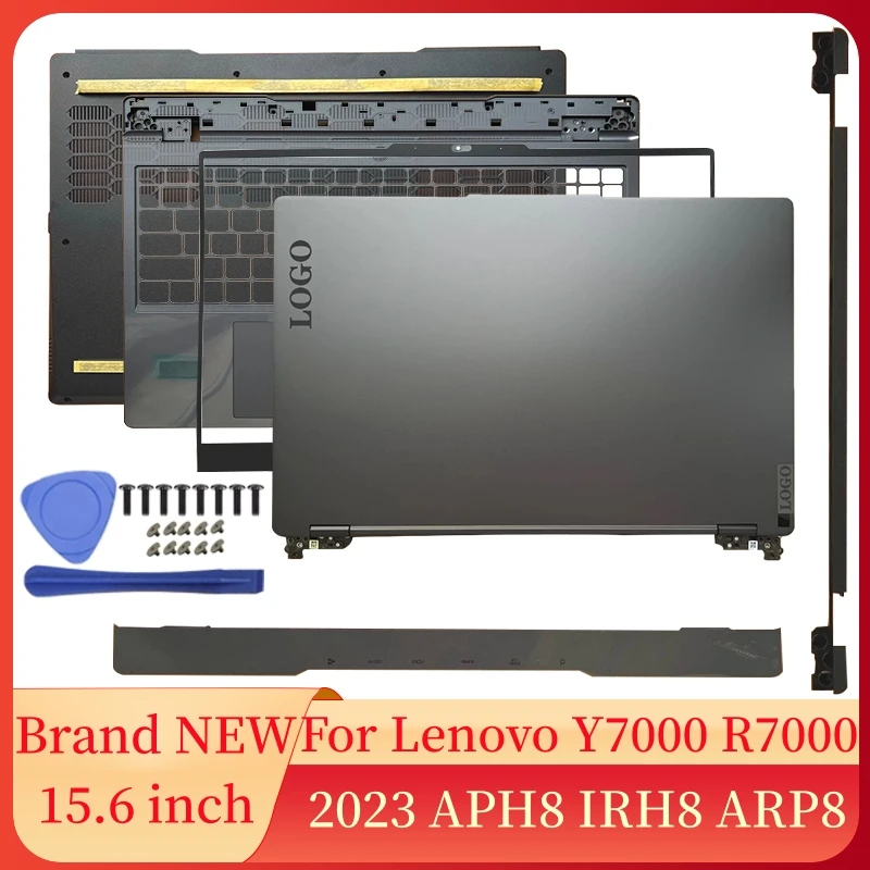 

Чехол для ноутбука Lenovo Y7000 R7000 APH8 IRH8 ARP8 2023, задняя крышка для ноутбука, передняя рамка, петли, Упор для рук, нижние аксессуары