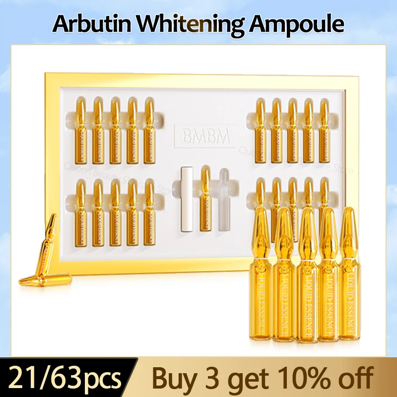 Arbutin Whitening Ampoule Nicotinamide Lightening Spots Essence Hyaluronic Acid Serum Vitamin C Antioxidant Skincare Products