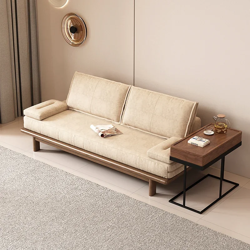 

Dual-purpose solid wood multi-functional retractable sofa bed