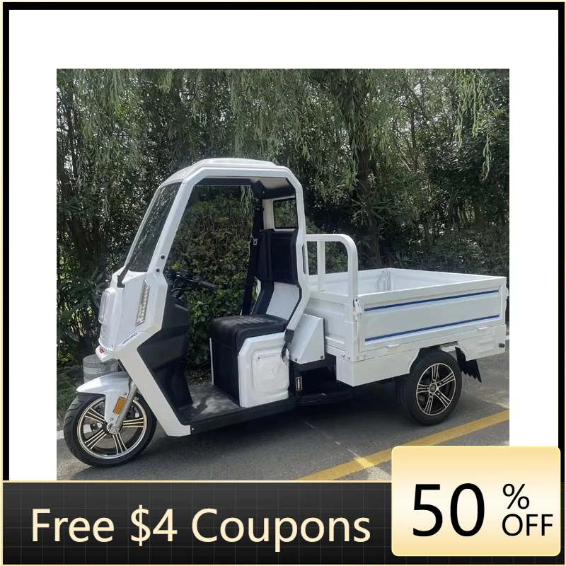 Rs EEC certified electric convertible pickup 3kw 4.5kw lithium battery tricycle electric tricycle with cargo box
