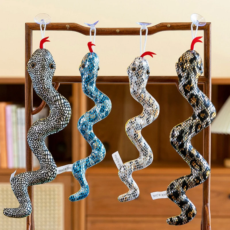 26/31cm Cartoon Plush Toy Keychain Lovely Snake Plush Doll Pendant Snake Year Mascot Doll Backpack Decoration Accessories Gifts