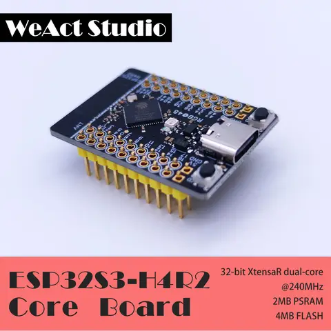 WeAct S3 Mini WIFI Bluetooth IOT Board basierend auf ESP32-S3FH4R2 ESP32-S3 4 MB FLASH 2 MB PSRAM MicroPython kompatibel