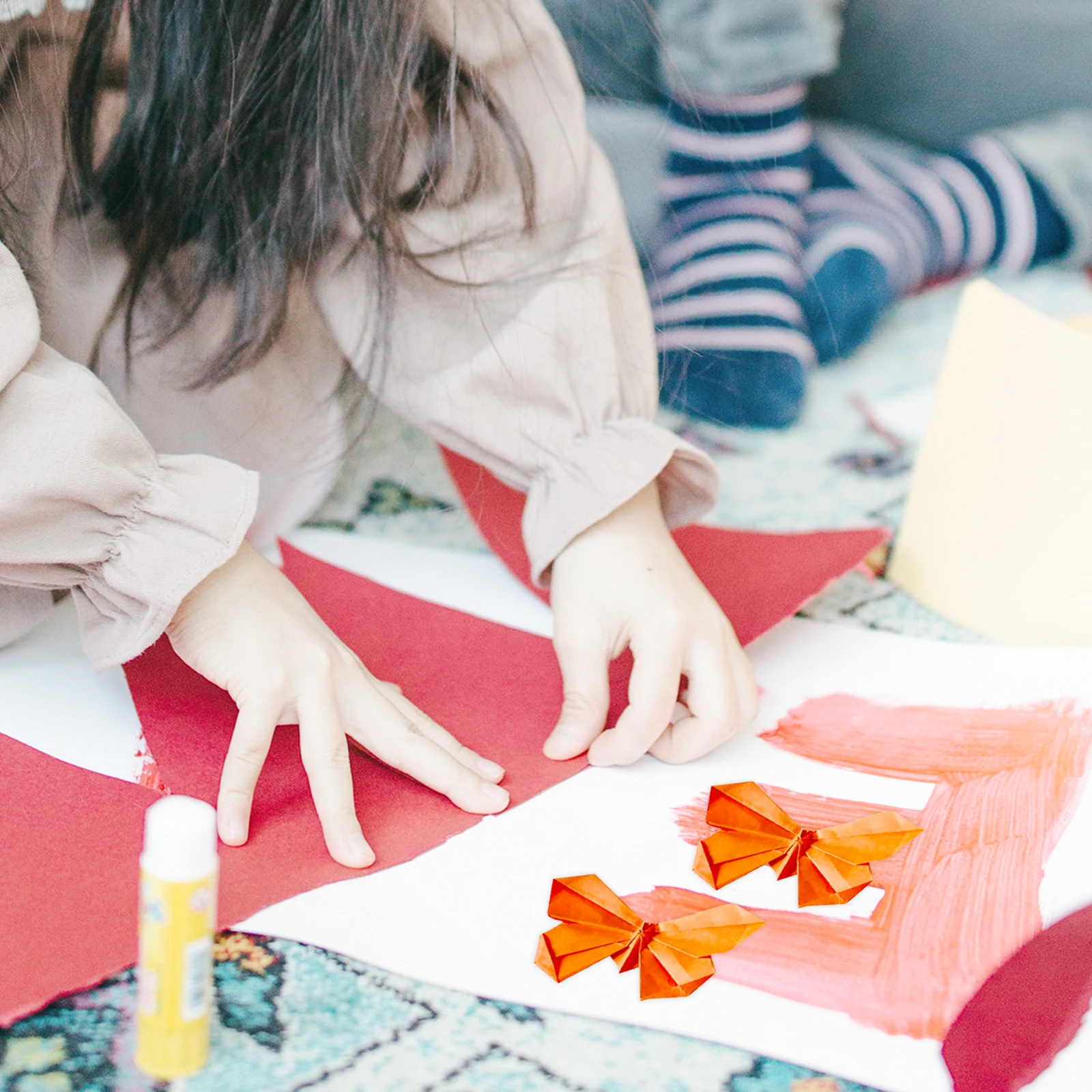 

200Pcs Kids DIY Origami Paper Colored Double Sided Folding Paper Creative Craft Supplies for School Home Handicraft