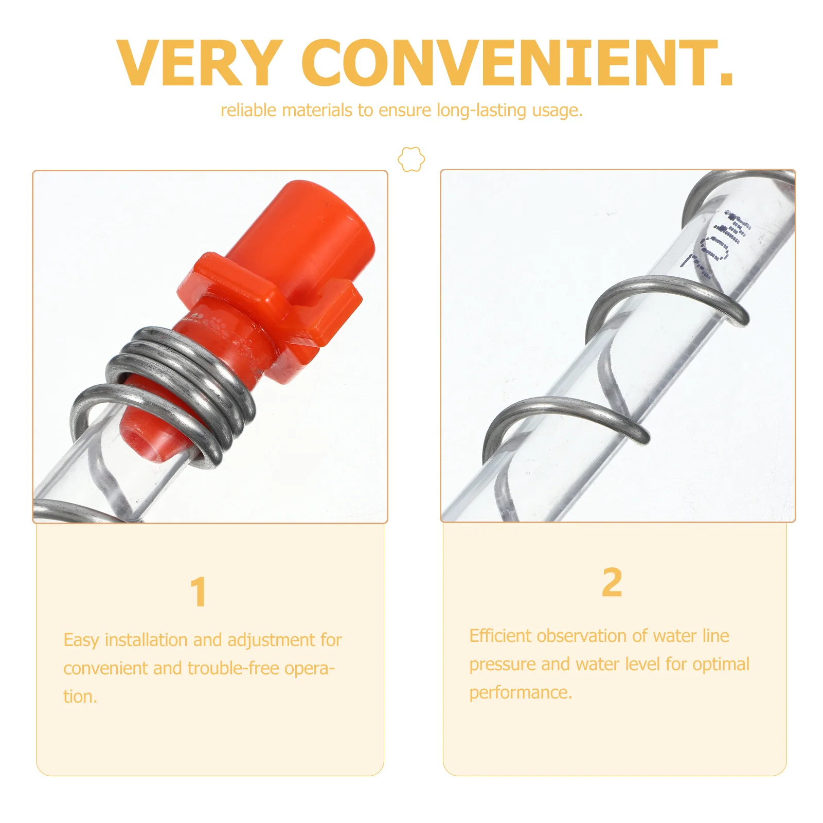

1Set Poultry Farm Water Control Valve End Valve Soft Display Efficient Pressure Regulator Stable Operation Water Level