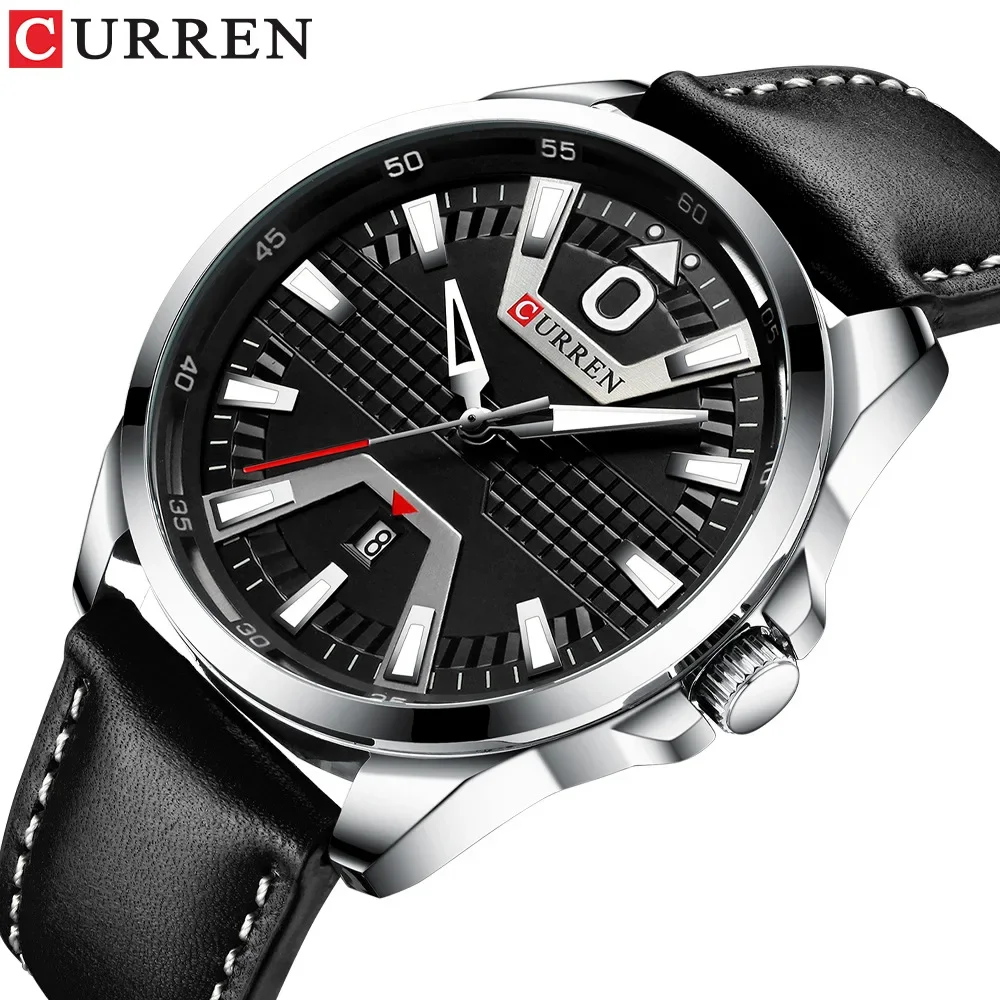 Curren Top Luxury Brand 8379 Men\'s Watch Waterproof Quartz Belt Watch Business Men\'s Watch Calendar Watchjavascript