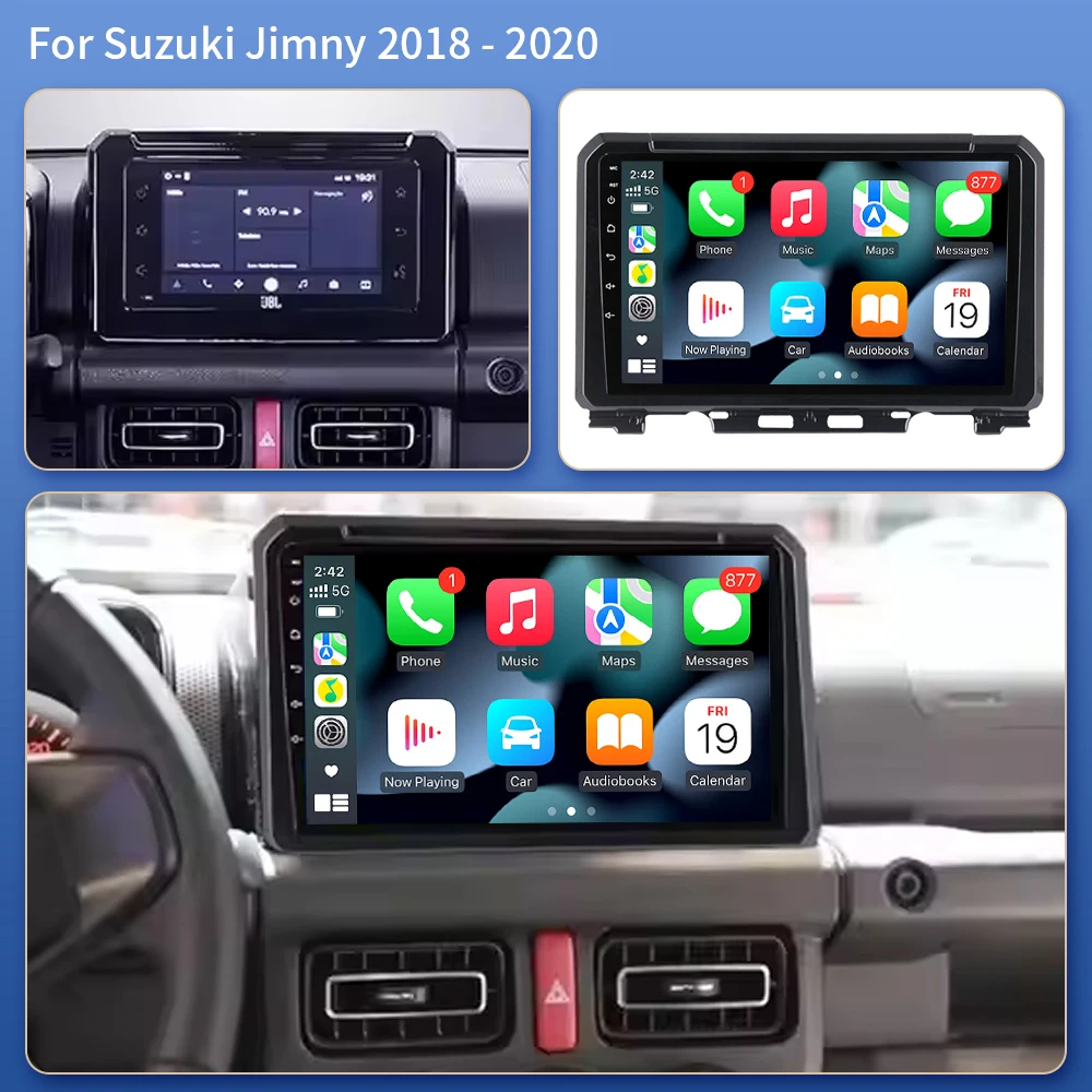 9 Inch Android 16 For Suzuki Jimny JB64 JB74 2018 - 2020 Multimedia Video Player Car Radio Stereo GPS Navigation Carplay