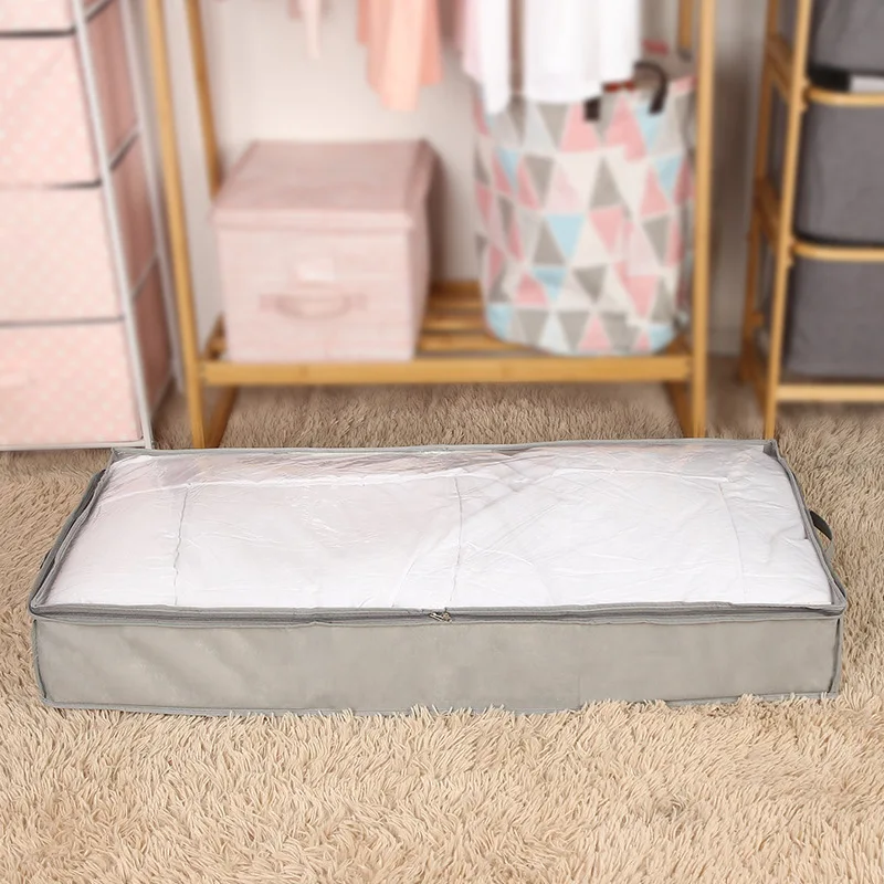 6PCS Quilt Storage Bag Large Capacity Quilt Storage Box Foldable Clothes Dust Storage Box Underbed Storage Boxes