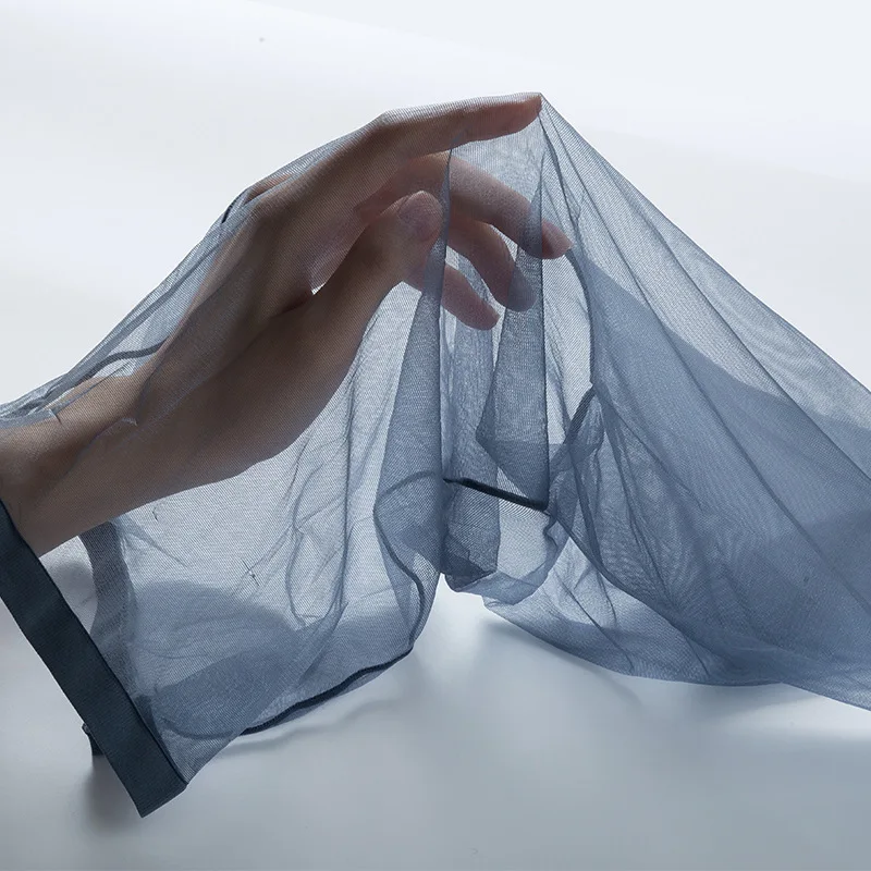 Ultradünner 0,1D-Damen-Sommerstrumpf, dünne Linie, im Schritt, eng, vollständig transparent, nahtlos, Zehenbereich, dehnbar, sexy Strumpfhose – Detail 6