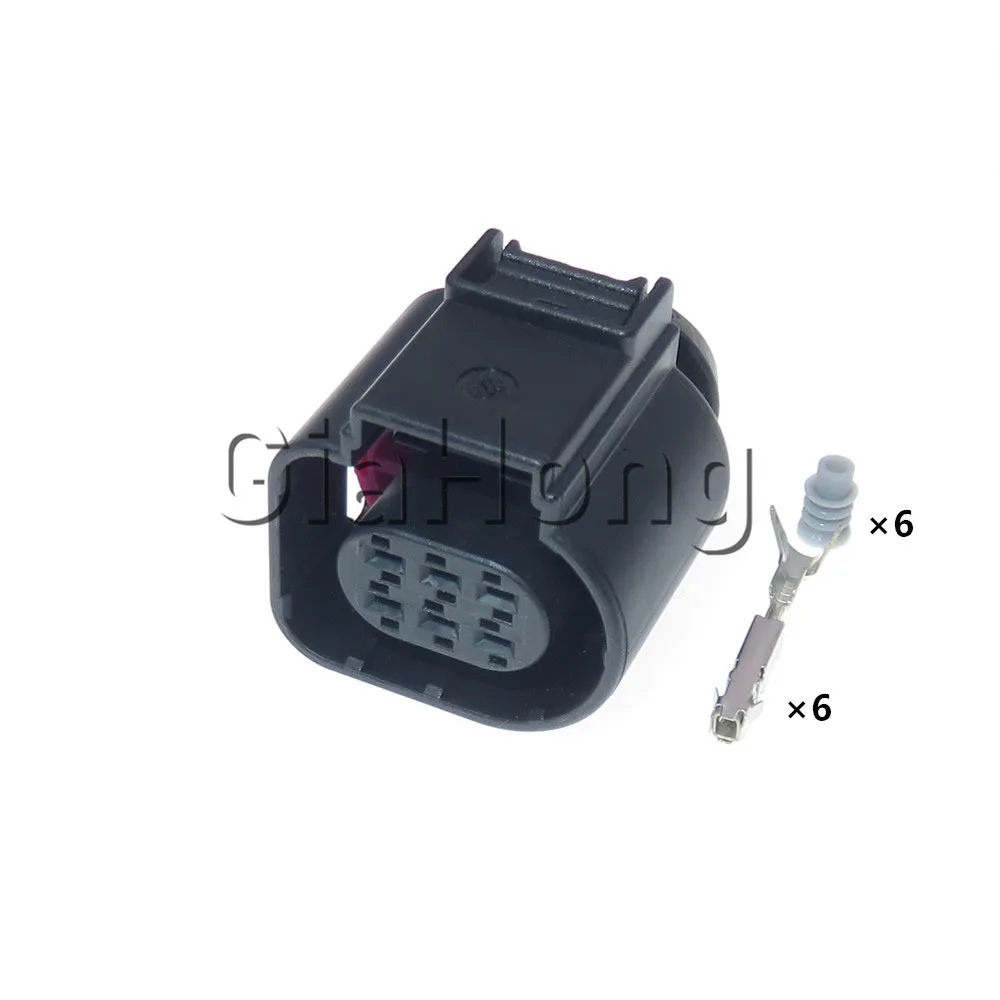 1 Set 6 Ways 4H0 973 713 AC Assembly LSU 4.9 Throttle Valve Control Element Car Temp Sensor Plug 4H0973713 Deflation Sockcet