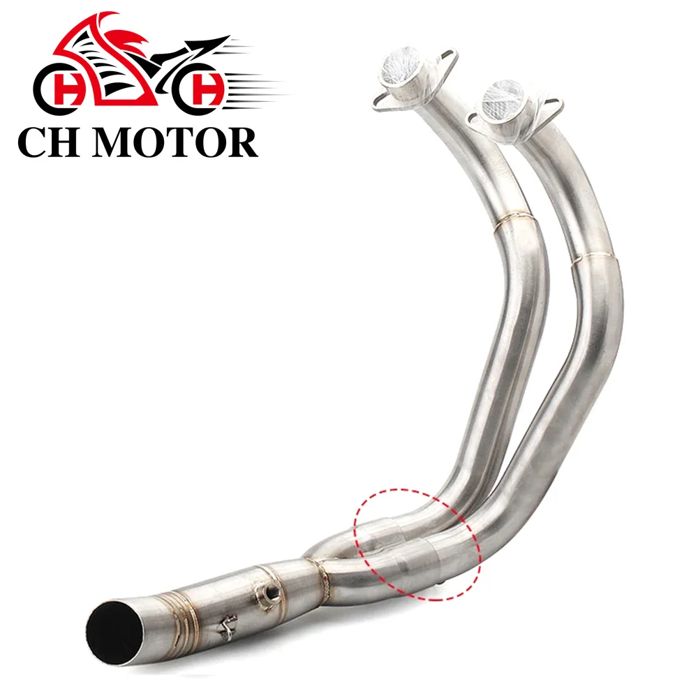 Slip on Motorcycle Exhaust Full System Front Pipe 51mm Muffler For Yamaha MT07 MT-07 FZ07 2014 - 2023 R7 2021 - 2023
