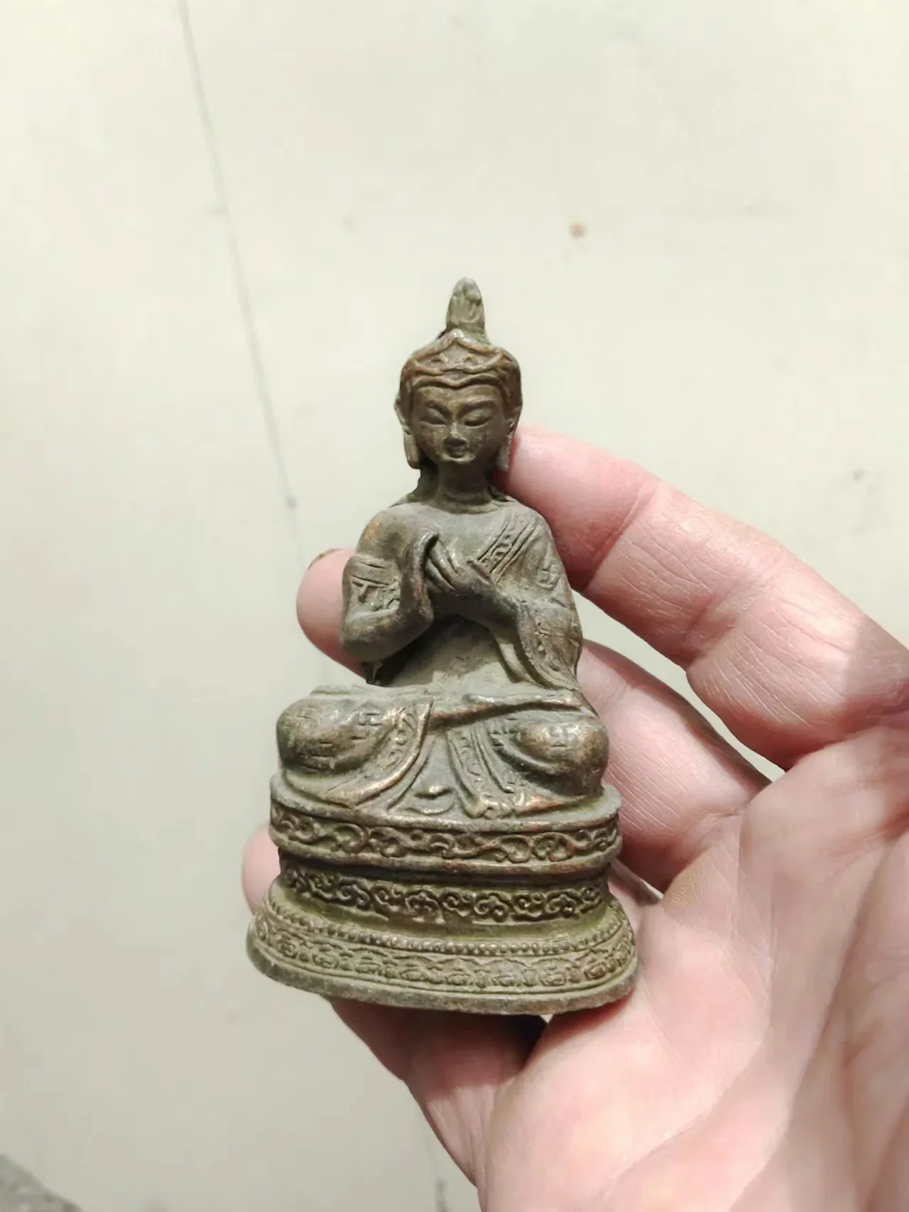 Collect China Tibet Buddhism Bronze Sakyamuni Shakyamuni Amitabha Buddha Statue