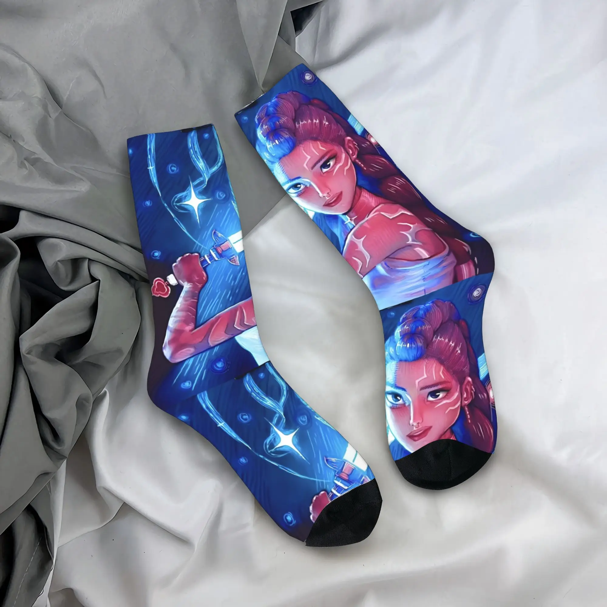 

Носки KPop для охотников на демонов, нескользящие чулки для взрослых и мужчин, качественные носки для скалолазания, зимние носки с рисунком Харадзюку