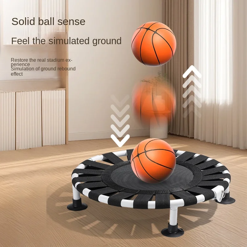 ตาข่ายรีบาวด์บาสเก็ตบอล อุปกรณ์ฝึกซ้อมในร่ม ลดเสียงรบกวน ฝึกการดริブル ตาข่ายยืดหยุ่น อุปกรณ์ฝึกบาสเก็ตบอล