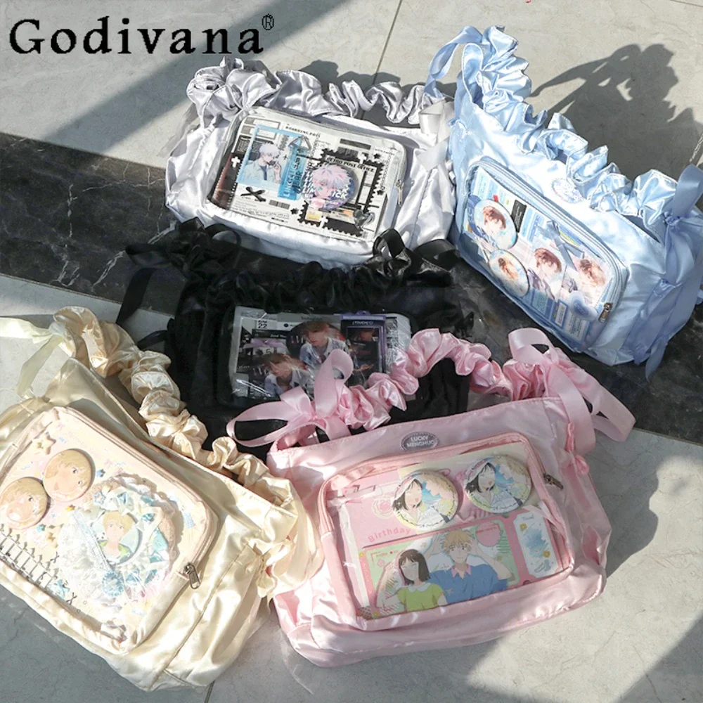 

Kawaii Shoulder Bag Bolso Transparent Students Itabag Women Handbags JK Crossbody Bags for Women