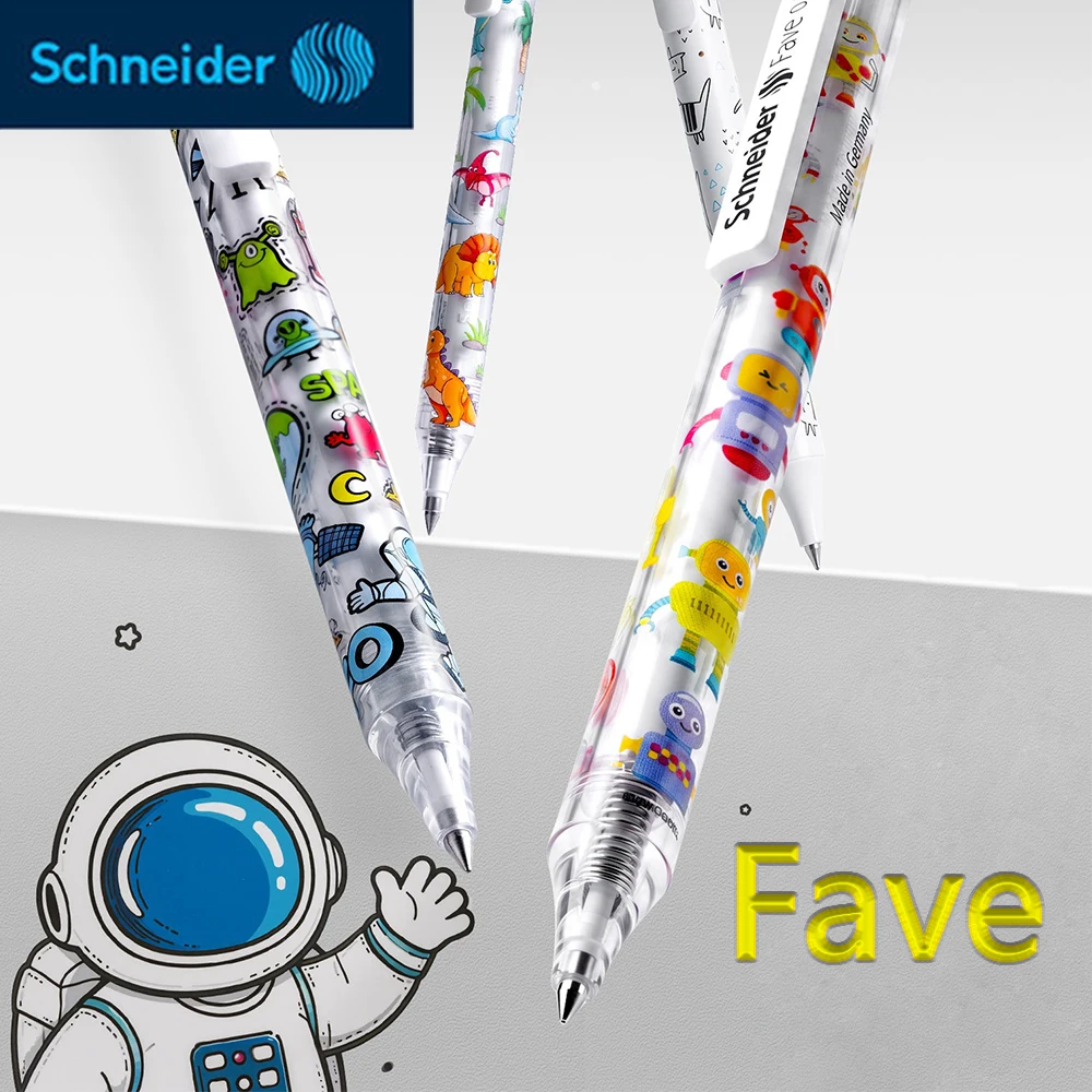 2026 New 3PCS/Set Schneider Fave Gel Pens Press Type Student Specific Exam Brush Pen 0.5mm Office Accessories Kawaii Stationary
