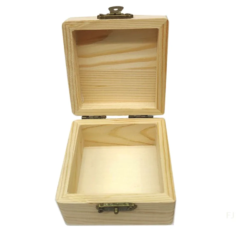 

Деревянная шкатулка квадратной формы; Незавершенные принадлежности для рукоделия для детских ювелирных изделий своими руками и винтажных подарочных сумочек