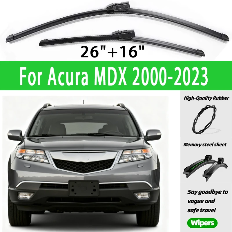 

2pcs Front Windshield Wiper Blades Windscreen Wipers For Acura MDX 2000-2023 2015 2016 2017 2018 2019 2020 2021 2022 2023 2024 2