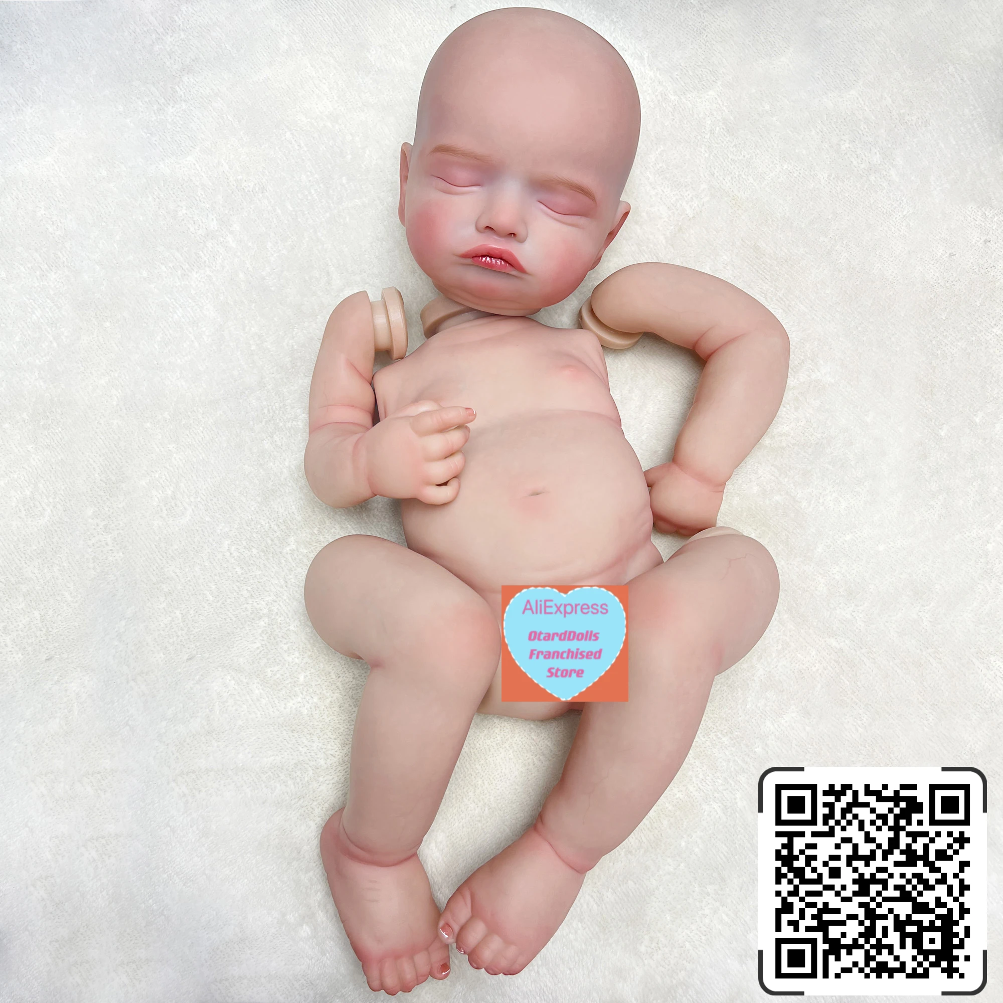 18 Inch Rosalie Full Body Soft Silicone Vinyl Bebe Reborn Doll Handmade Lifelike Newborn BabIes Available for Boy and Girl