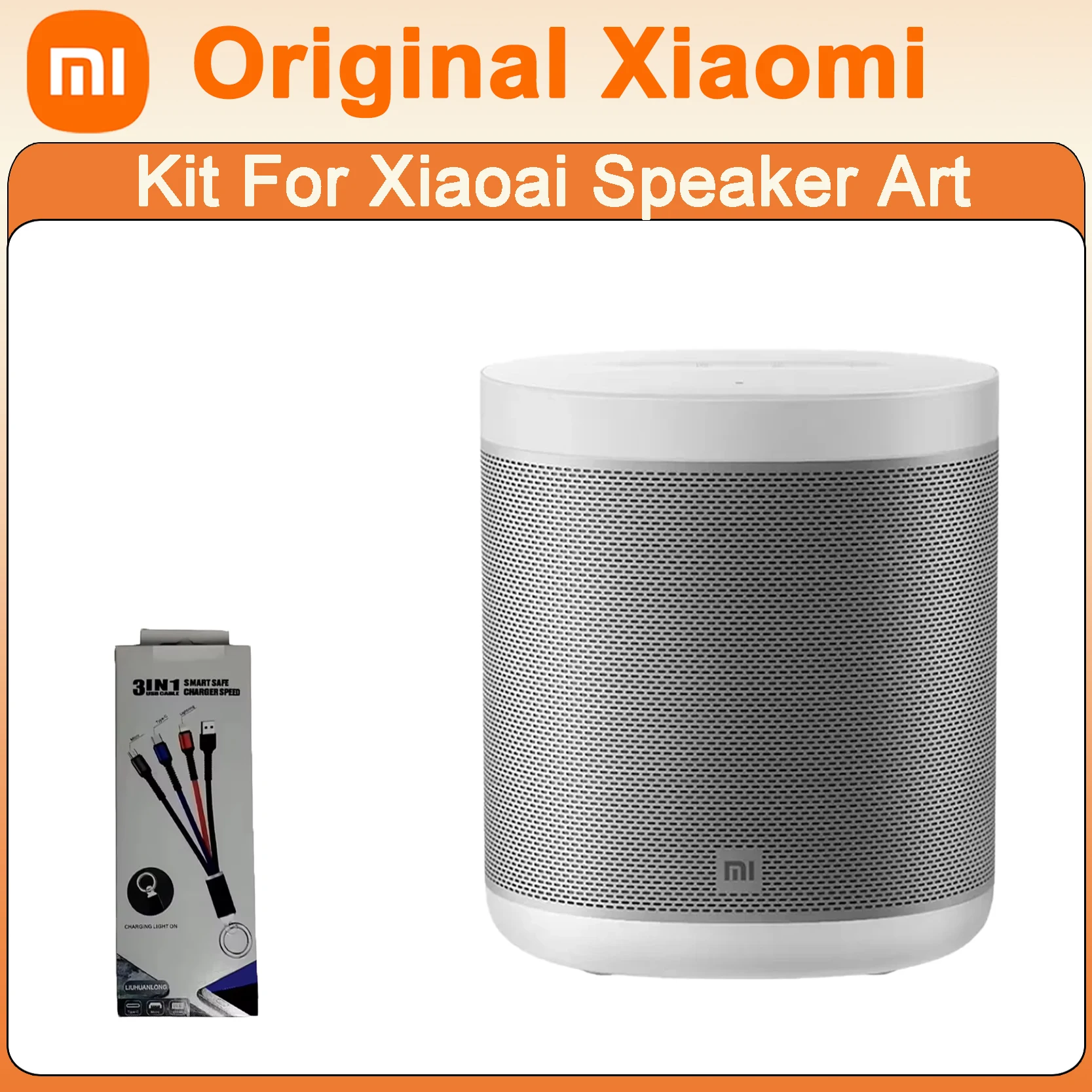 

Original Xiaomi Xiaoai Speaker Art Kit Metal Body AI Voice Control DTS Sound Bluetooth 5.2 TypeC Fast Charge