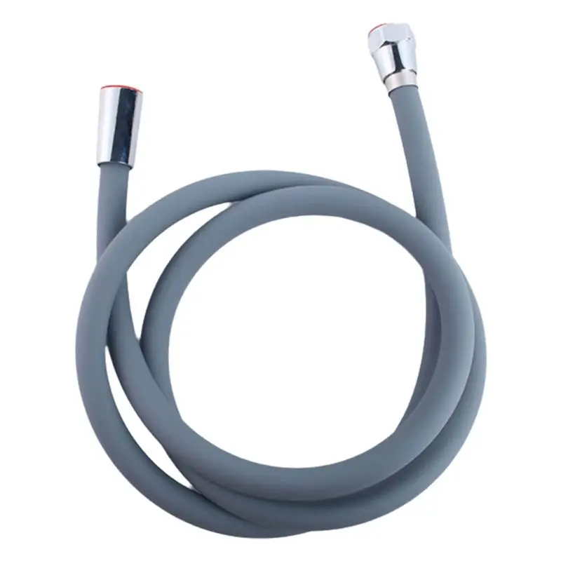 

New Shown-Silicone Flexible Shower Hose Anti-Winding Extension High Pressure Pipe Shower Head Tube Bathroom Accessory