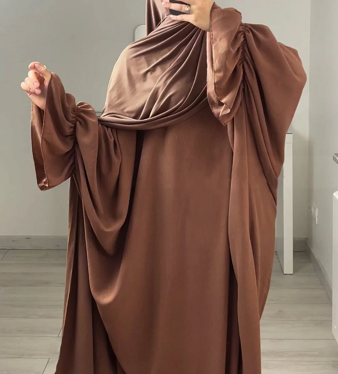 

Saudi Arabic Robe Eid Ramadan Muslim Women Prayer Garment Loose Modest Dress Islamic Clothing Middle East Smock Abayas Kaftan