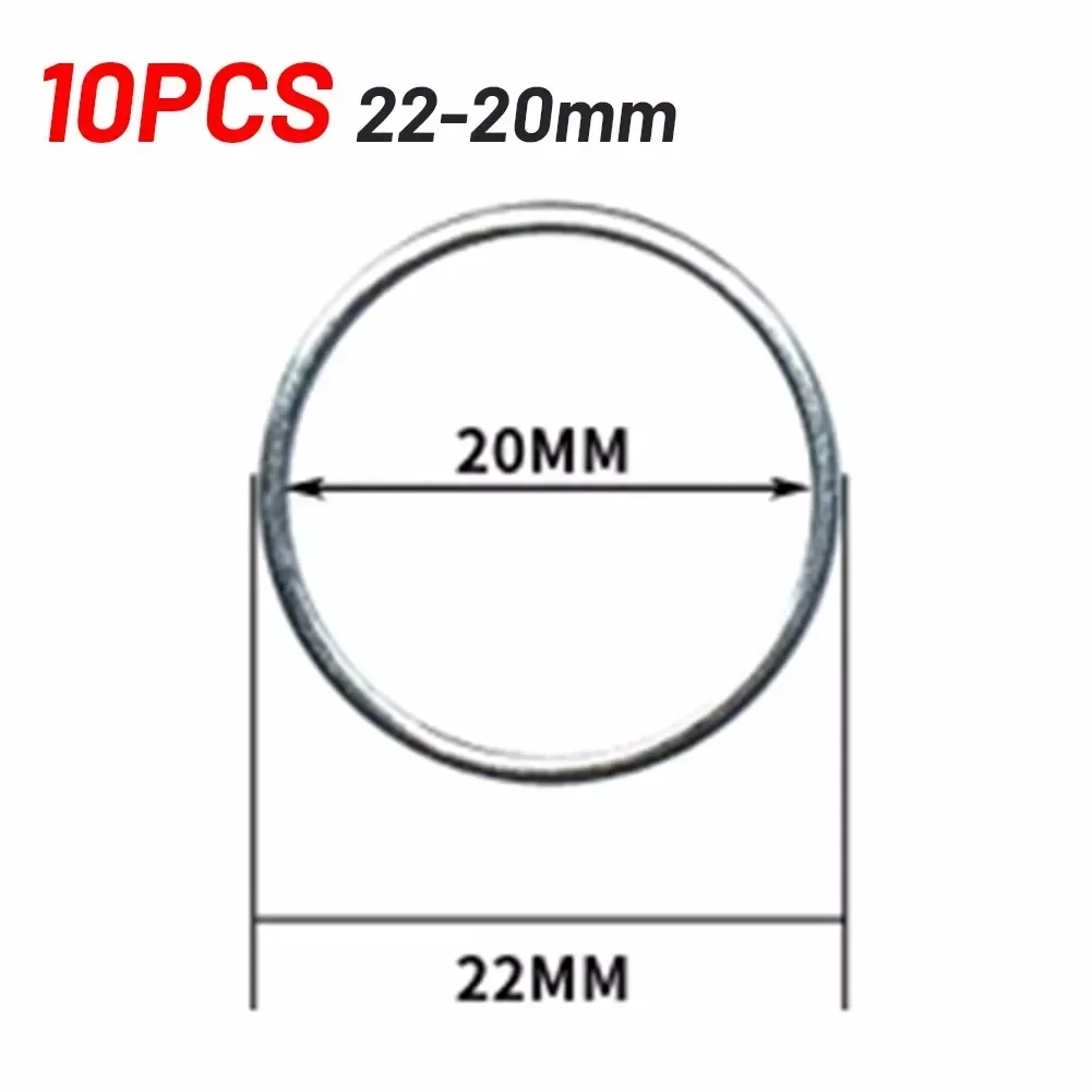 10pc Circular Saw Blade Reducing Rings Conversion Ring Cutting Disc Inner Hole Adapter 16/20/25.4/30mm Woodworking Tools Washer