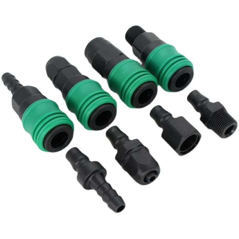 

Plastic Steel Self-locking C-type Quick Connector Air Pipe Gun Pump Air Compressor Male Female Pneumatic Joint