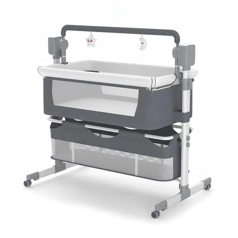 2026 Modern Electric Child Cradle Bed Baby Rocking Crib Newborn Soothing Rocking Chair Features New Design For Comfortable Coax