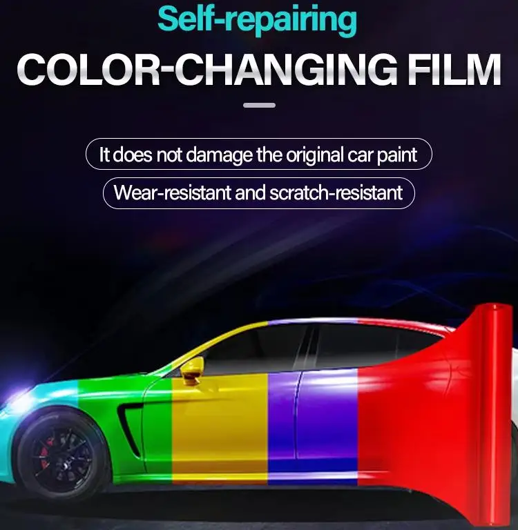 عالية الجودة مصنع المخرج PET المعادن الثقيلة العاصفة الأسود حماية الخدش سوبر لمعان PVC سيارة التفاف الفينيل سيارة التفاف ملصق