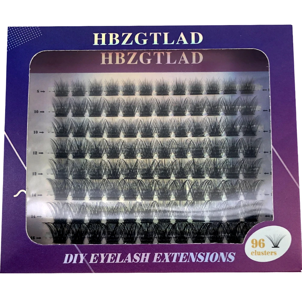 Mischen Sie 3D Fluffy Single Cluster Falsche Wimpern, vorgefertigte Volumenfächer, einzelne Wimpern, segmentierte natürliche gefälschte Wimpern für die Augenverlängerung – Detail 35