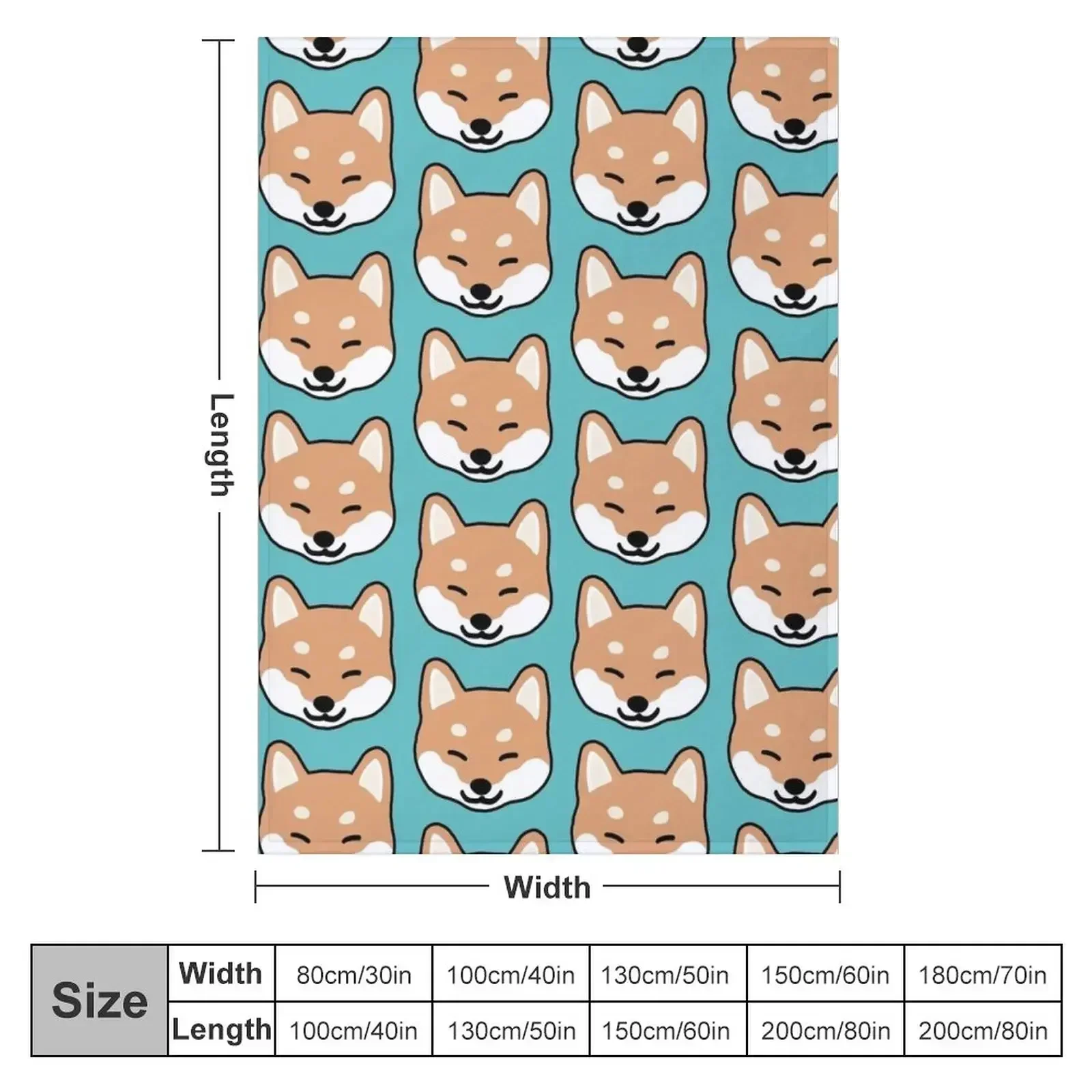 Shiba Inu Blinking Throw Blanket Summer Beddings Extra Large Throw Blankets