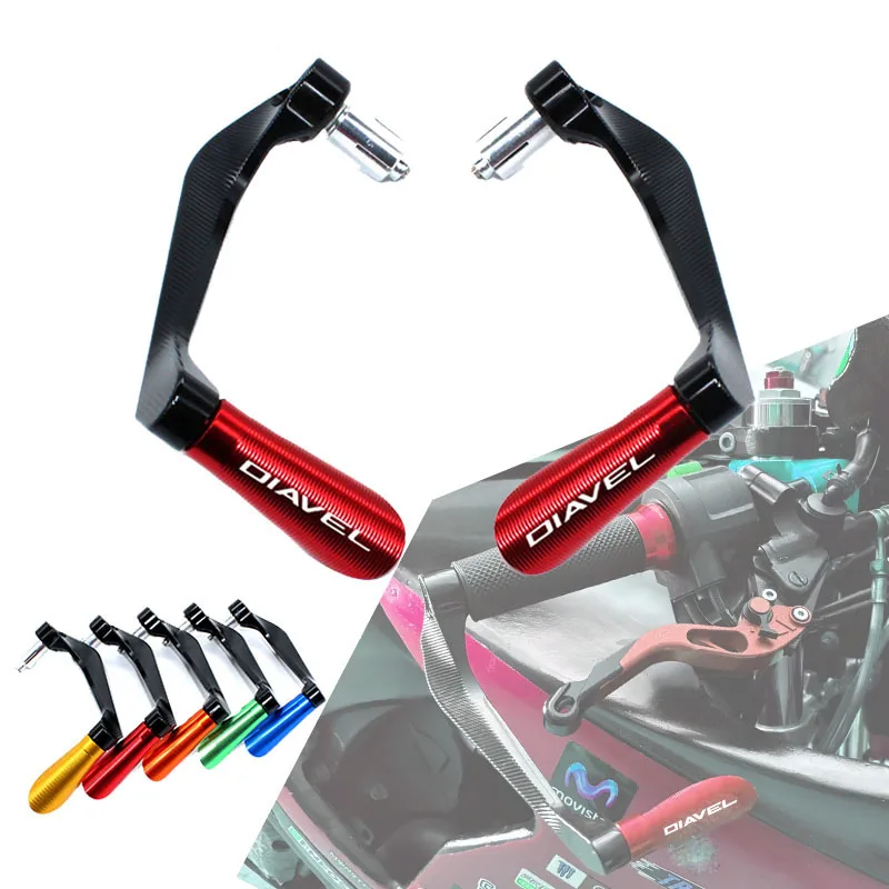 

Подходит для DIAVEL Diavel, аксессуары для мотоциклов, алюминий с ЧПУ, 7/8 дюйма, 22 мм, руль, тормозные рычаги сцепления, защита руля