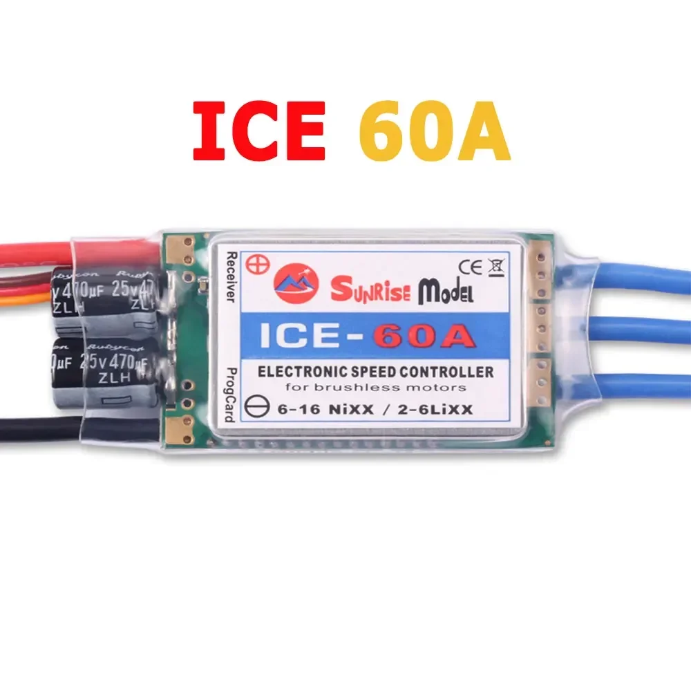 SunriseModel ICE 2-6S Helikopter Vliegtuig Borstelloze ESC met BEC Uitgang 18A 30A 40A 45A 60A 90A 100A 120A 150A voor RC Modellen DIY