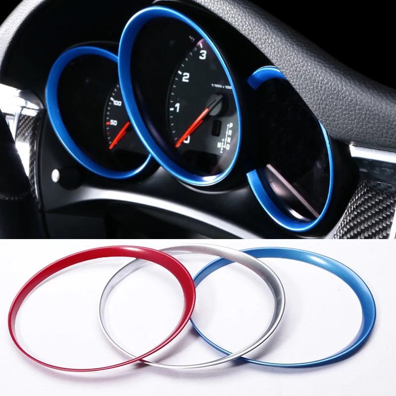 Car Styling Dashboard Decorative Light Strip Cover Frame Stickers For Porsche Macan Cayman Boxster Panamera Cayenne Accessories