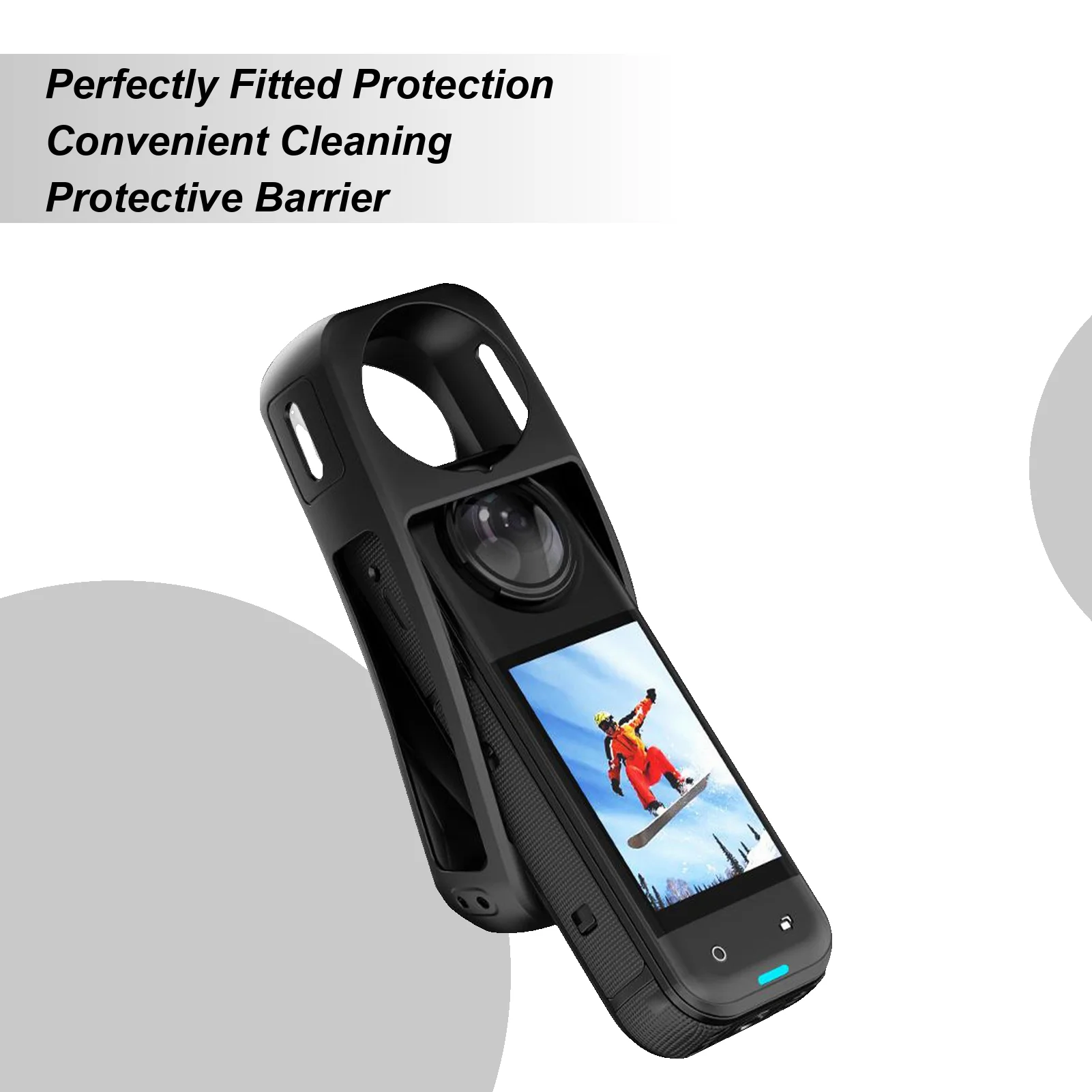 ل Insta360 X5 سيليكون حافظة كاميرا المضادة للخدش غطاء كاميرا سيليكون واقية قذيفة المضادة للخدش الملحقات ل