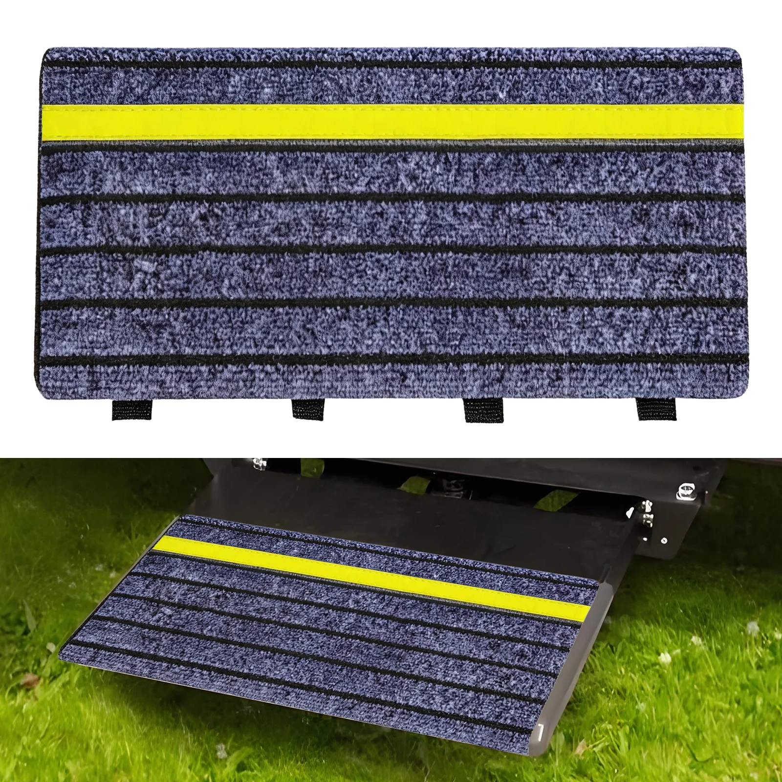 Rv Protective Steps Carpet Non-Slip Caravan Step Covers RV Step Stair Carpet Motorhome Accessories for Outdoor Travel Camping