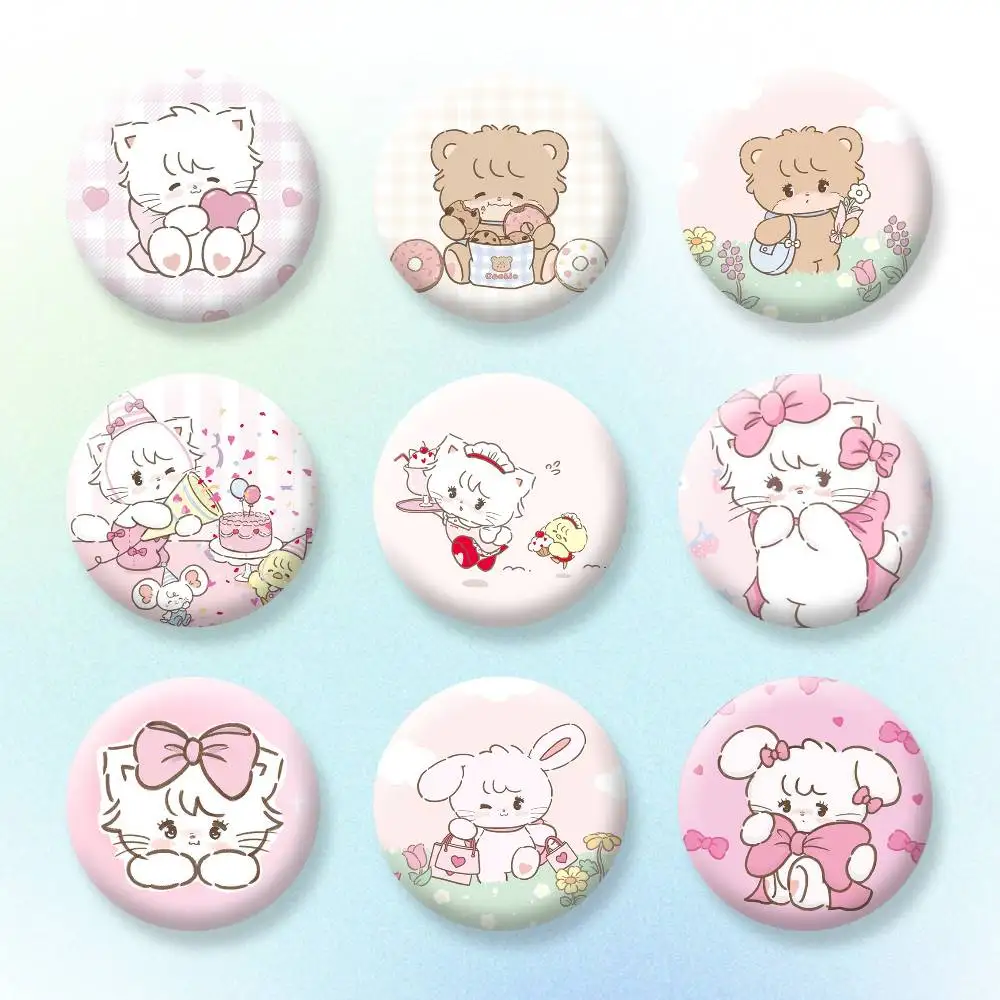 

M-Mikko I-Illustrations Button Pins Backpack Clothing Decor Brooch Badge Jewelry Gifts for Kids