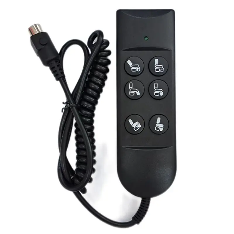 Electric Recliner Controller Lift Chair Button 6 Button 5 Pins Hand Switches Sofa Lift Controllers for Home Appliance