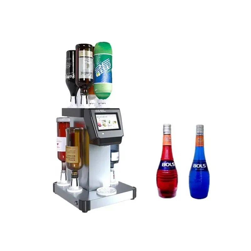 for Stainless Steel Smart Cocktail Machine Touch Screen Air Pressure Shaker European Cool Bar Tool Bartending Robot