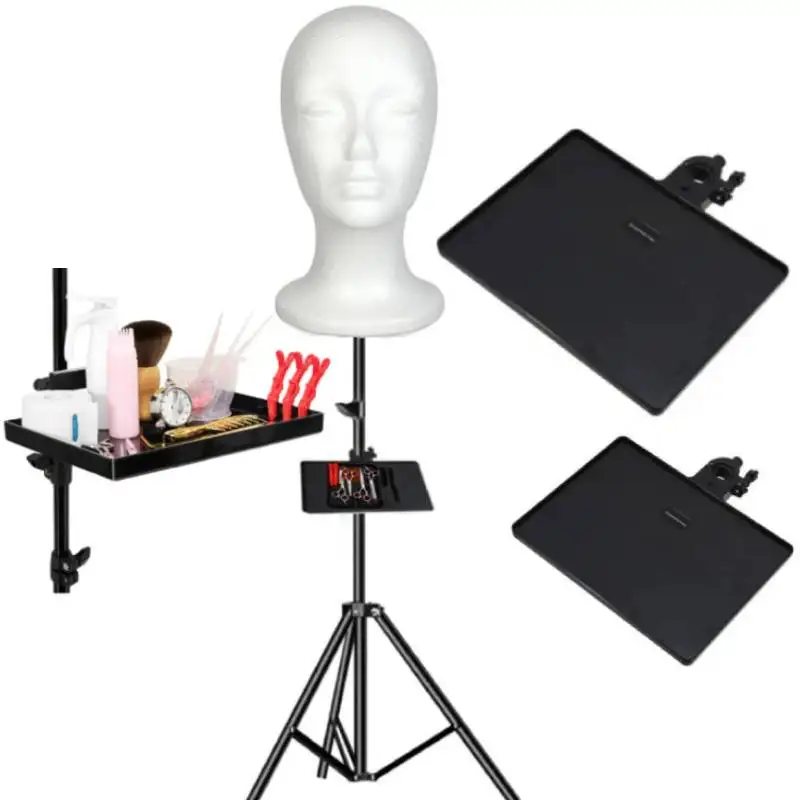 

Foam Wig Head Female Foam Mannequin Wig Stand for Style, Model And Display Hair, Hats and Hairpieces with Wig Tray for Tripod